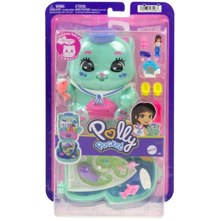 Polly Pocket - Кошачий круиз Компактный набор + кукла + аксессуары JCR37