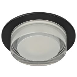 Светильник встраиваемый декоративный ЭРА DK107 BK под лампу MR16 GU5.3 черный