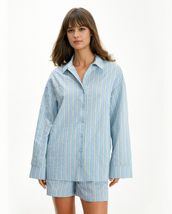 Свободная рубашка в полоску