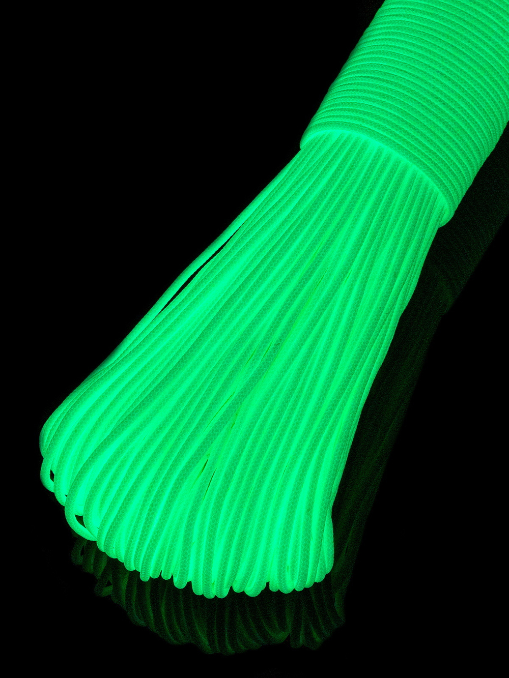 Паракорд 2 мм 3 жилы СВЕТЯЩИЙСЯ ЗЕЛЕНЫЙ