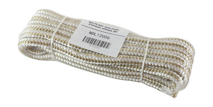 Конец швартовый d12мм, L6м, бело-золотой, Marine Rocket