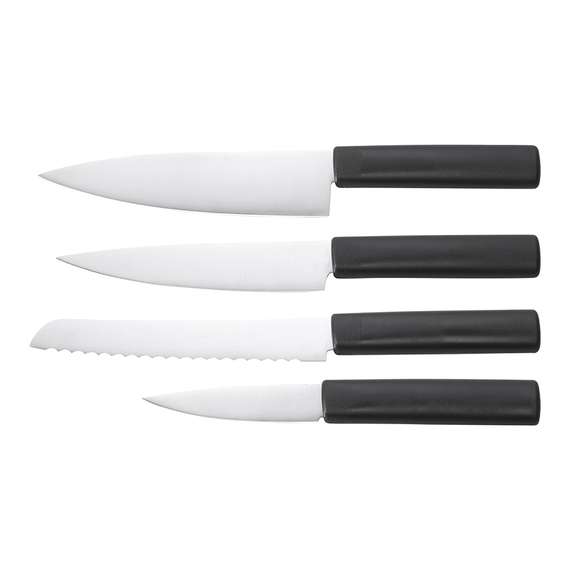 Набор из 4-х разделочных досок и 4-х ножей с держателем cut&amp;store