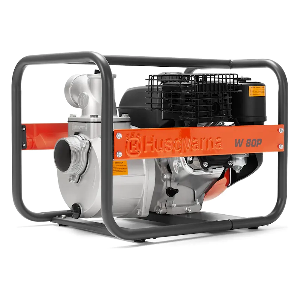 Husqvarna W80P мотопомпа бензиновая 7.5 л.с, 833 л/мин, диаметр 80 мм, 9676391-02