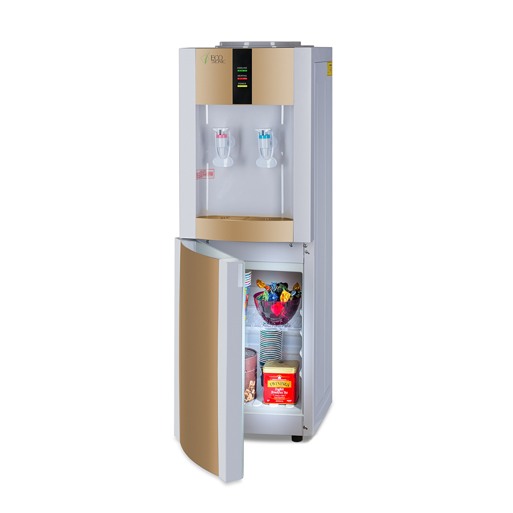 Кулер для воды Ecotronic H1-LCE Gold со шкафчиком
