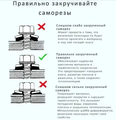 Саморез кровельный RAL6029 4,8х50 зеленая мята 200 штук