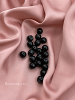Пуговицы черные на скрытой ножке