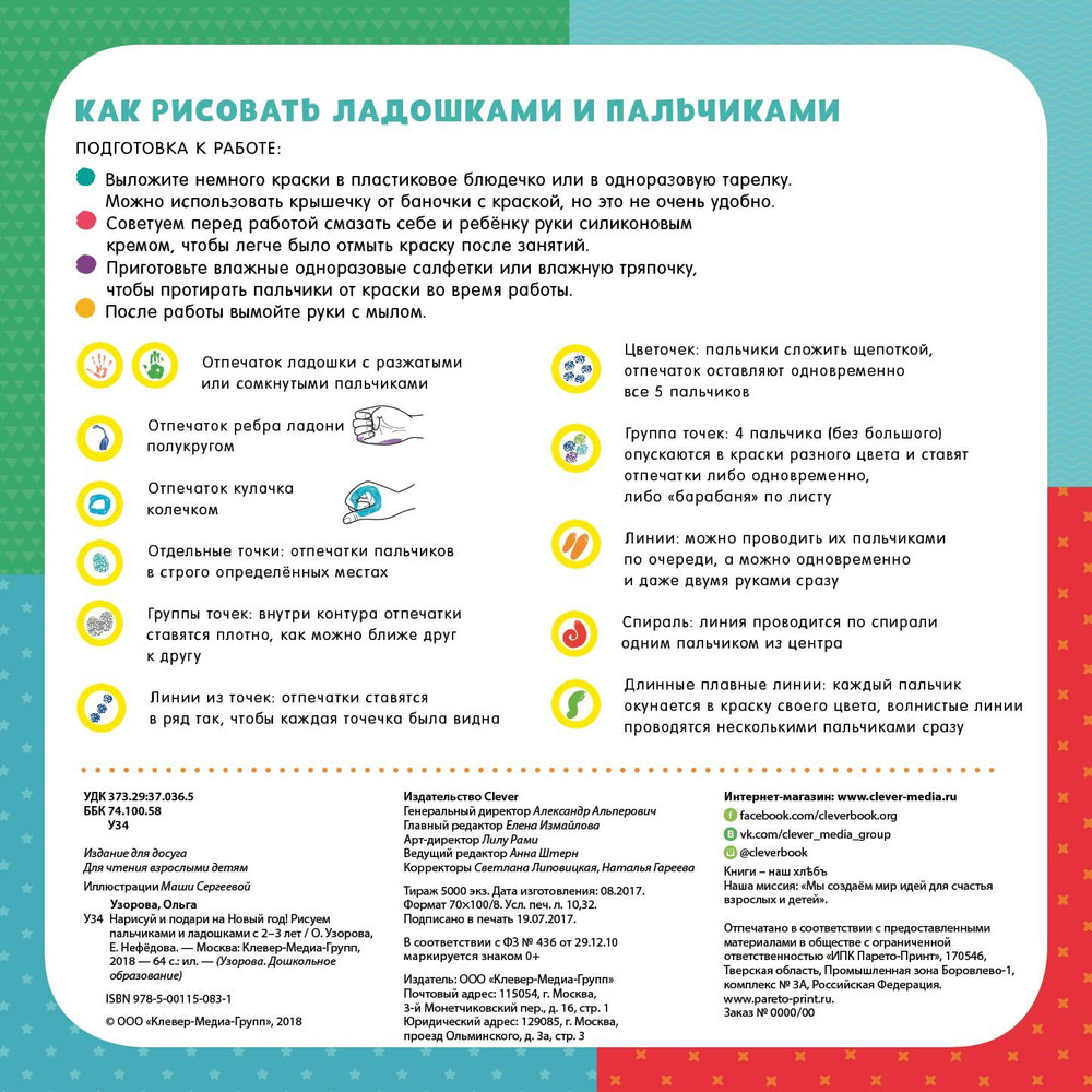Нарисуй и подари на Новый год! Рисуем пальчиками и ладошками с 2-3 лет
