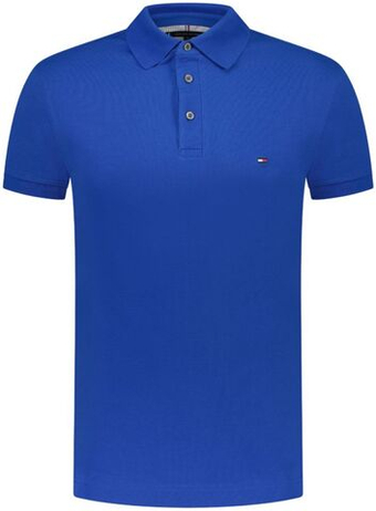 Мужское теннисное поло Tommy Hilfiger Core 1985 Slim - небесный