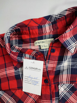Рубашка Ostin в клетку 42 размер