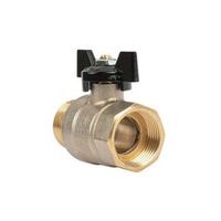 Кран шаровый НР-ВР 1" бабочка с биркой LD Pride