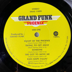 Винтажная виниловая пластинка LP Grand Funk Phoenix (USA 1972)