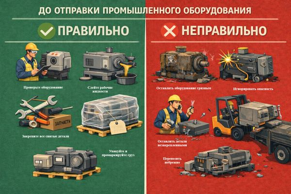 Что можно и нельзя делать до отправки промышленного оборудования в ремонт?