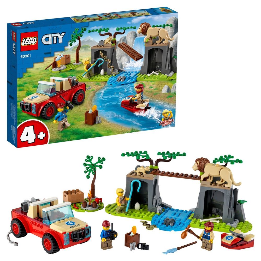 Конструктор LEGO City Wildlife Спасательный внедорожник для зверей 60301