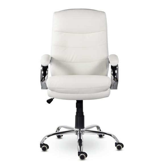 Кресло СН-707 Бруно В хром ХДП Ср S-0402/Е01-к (белый)