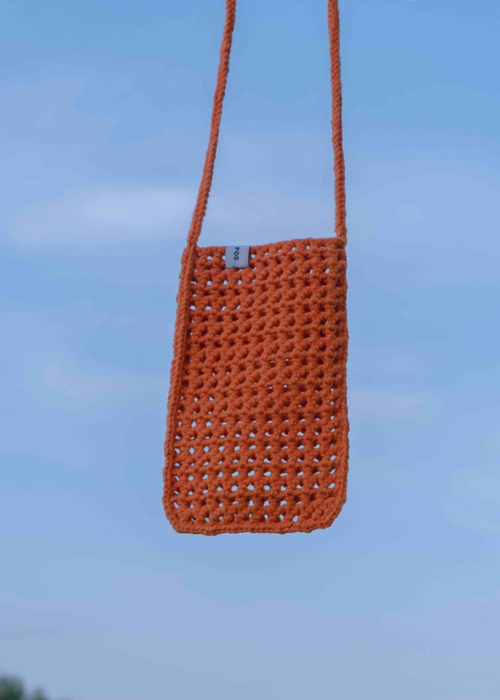 Вязаная сумочка FOS Оранжевая