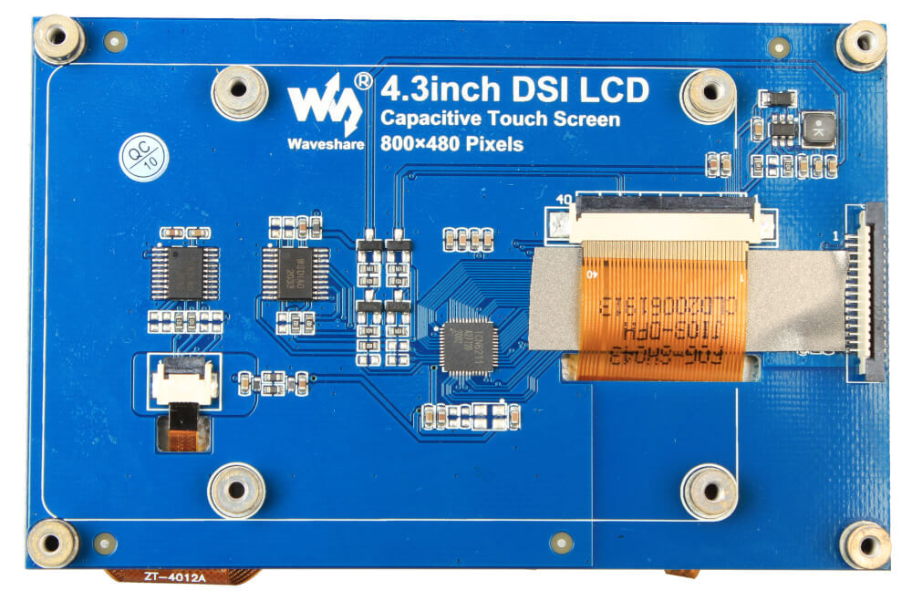 Цветной сенсорный дисплей для Raspberry Pi 4,3” / 800×480 / DSI