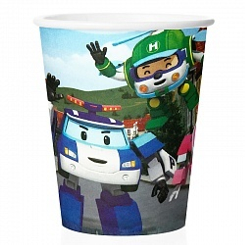 Распродажа Стаканы Робокар Поли  набор  6шт.