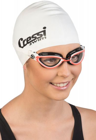 Очки для плавания Cressi Thunder белый/оранжевый