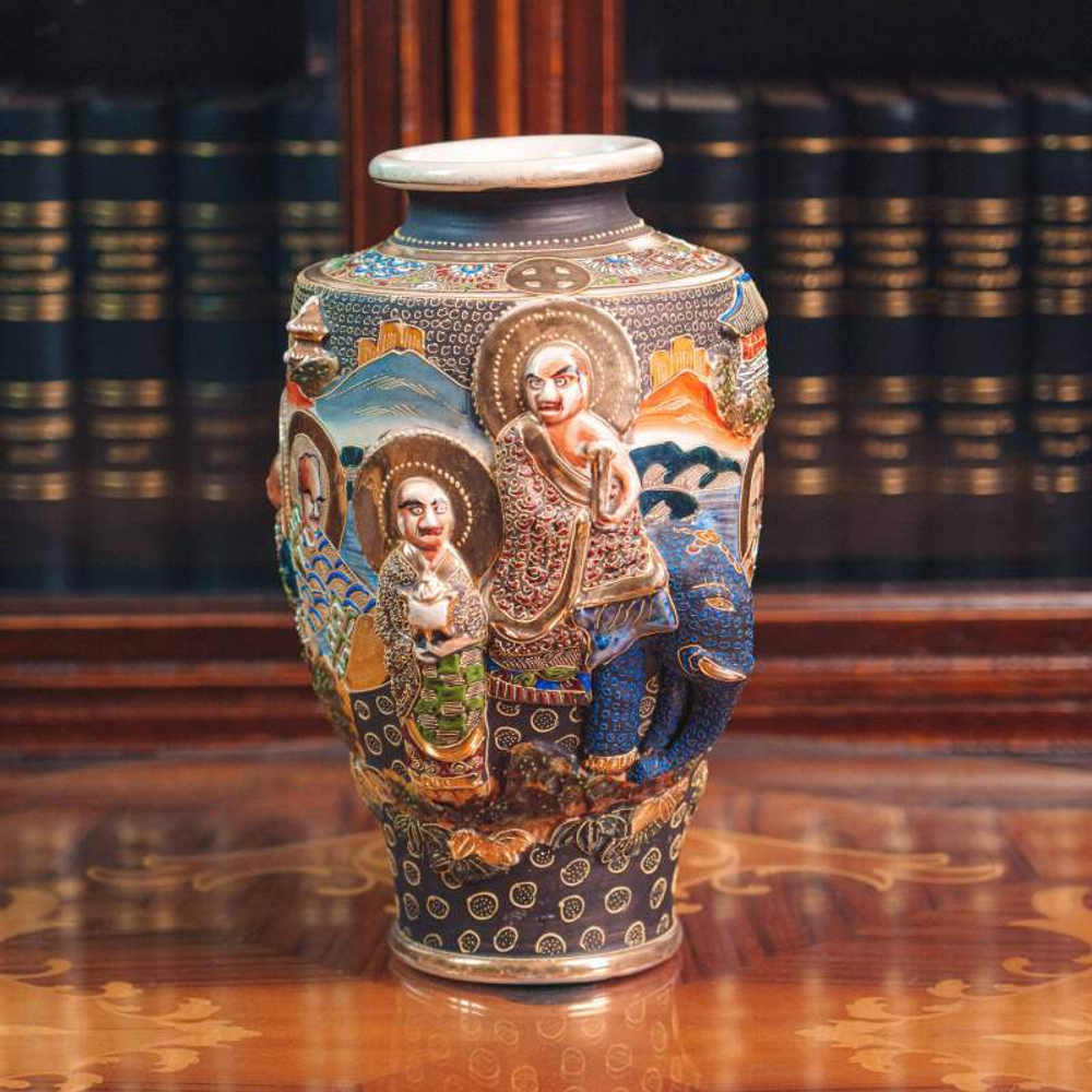 Парадная ваза в стиле Сацума