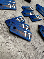 Номерки для ключей 2х5см