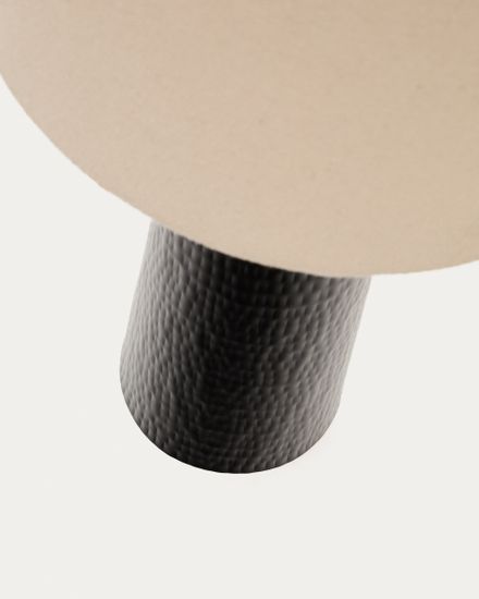 Настольная лампа Senni с металлическим основанием, окрашенным в черный цвет