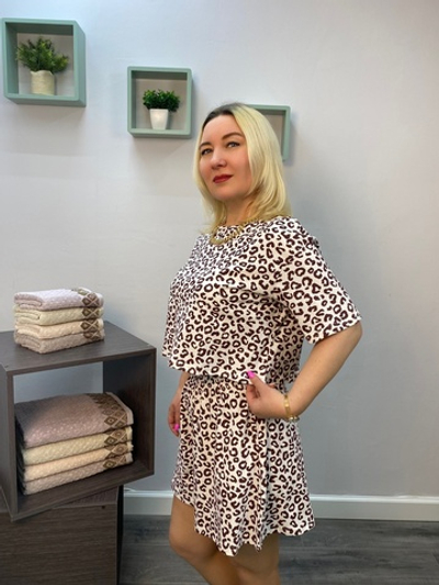 Пижама женская "Сафари К.П" шорты (ЮС)