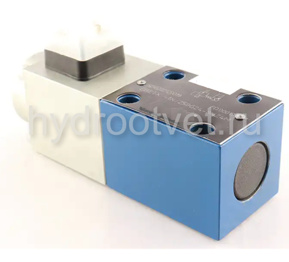 DBETX–1X/315G24–25Z4M - Пропорциональный предохранительный клапан (расход до 1 л/мин), давление регулировки до 315 бар, сила тока на катушке 2.5 A max