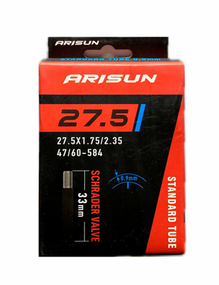 Камера ARISUN STANDARD 27.5"x1.75/2.35 (47/60-584) AV 33мм бутиловая 0.9мм