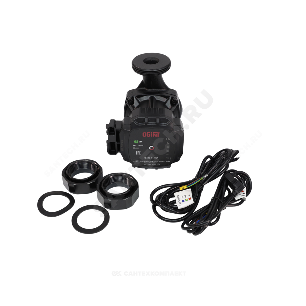 Насос циркуляционный с мокрым ротором HES32-8-180(P) PN10 1х220-240В/50 Гц Ogint