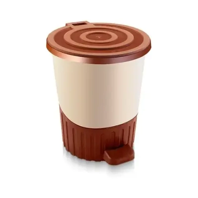 Ведро мусорное с педалью 26 л бежевыйшт