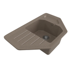 Мойка ML-GMS17 СТАНДАРТ угловая с крылом, терракот (307), 780*485*190мм