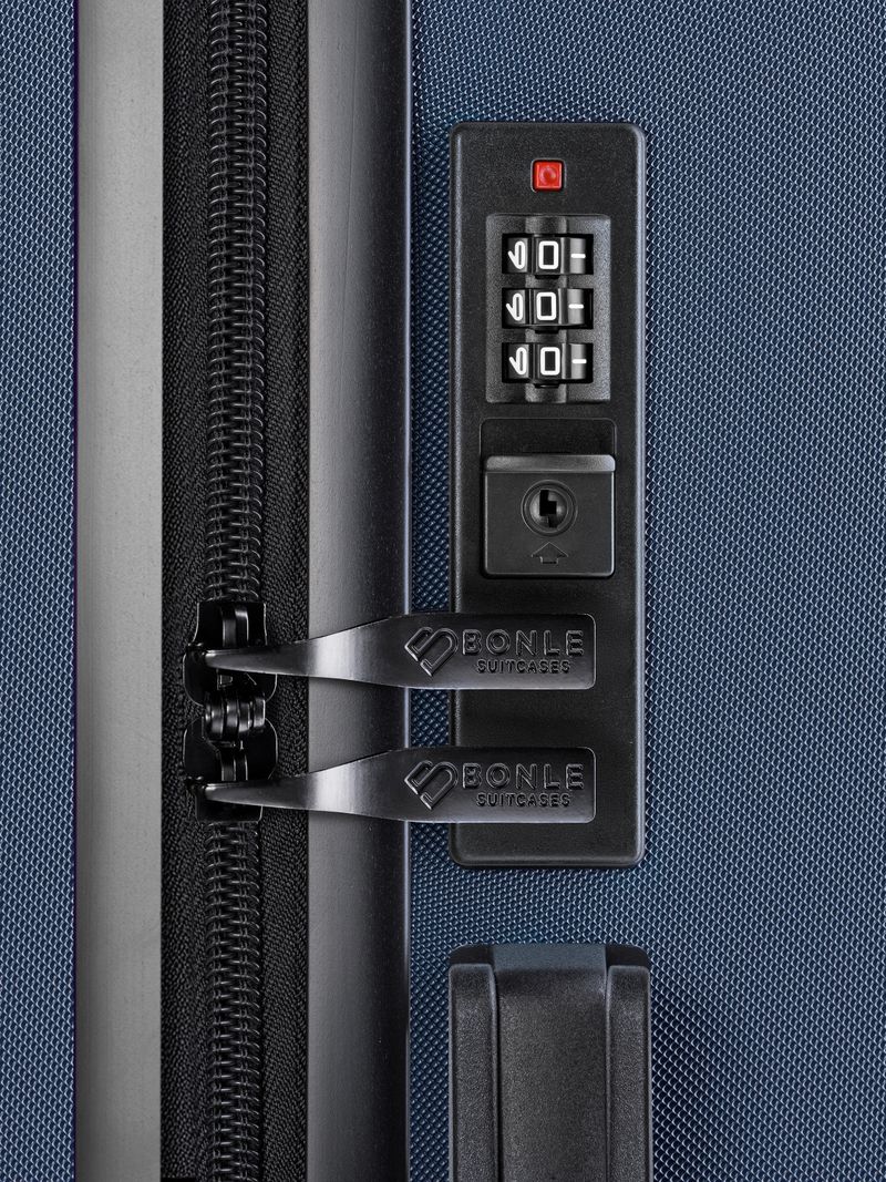 Чемодан Bonle размер S Темно-синий