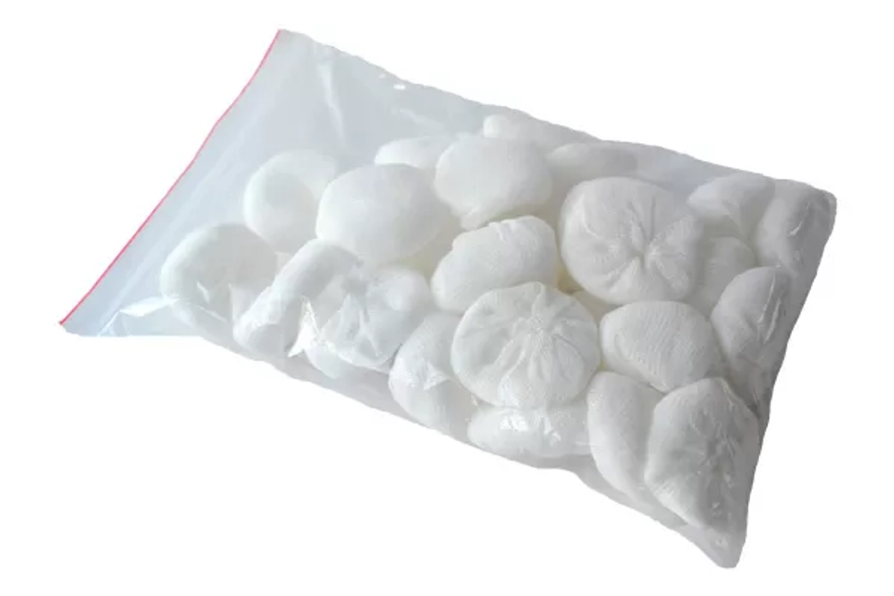 Тампон Емельянъ Савостин марлевый нестерильный диаметр 25 мм плотность 36 гр/м2 100 шт