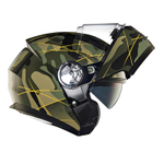 Шлем интеграл Royal Enfield, цвет - камуфляж-зеленый, размер - XL (620 мм), арт. RRGHEP000598 (HESS22015GLOSS BLACK)