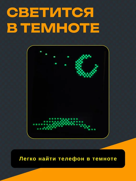 Карбоновый чехол для IQOO 15 с MagSafe ночной свет (Night-Light)