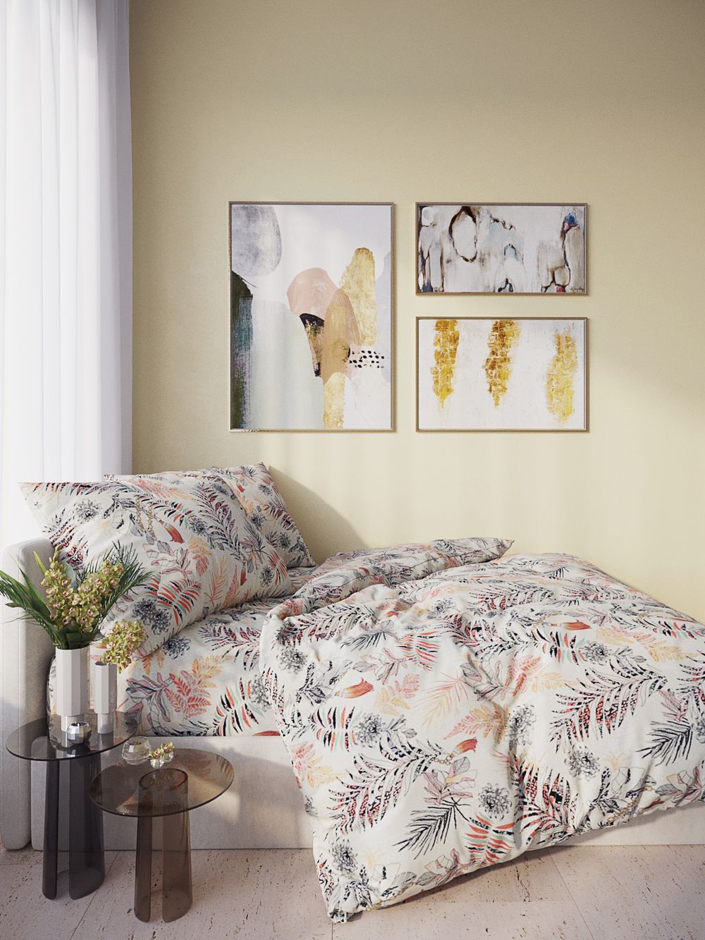 Простынь на резинке Сказка "Миледи" 90х200 см