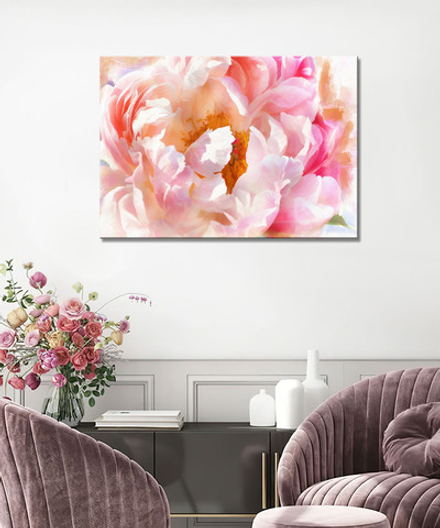 Интерьерная картина в технике цифровой печати. АРТ 011 Пионы