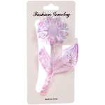 Заколка-краб для волос «Мон Пион», подсолнух, микс 6 цветов, 11см (Блистер)