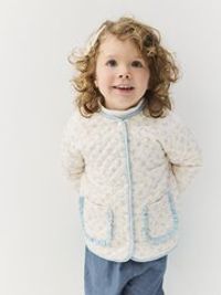 Куртка стеганая на кнопках "Незабудка" с утеплителем 0+