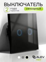 Выключатель сенсорный двухклавишный проводной для дома