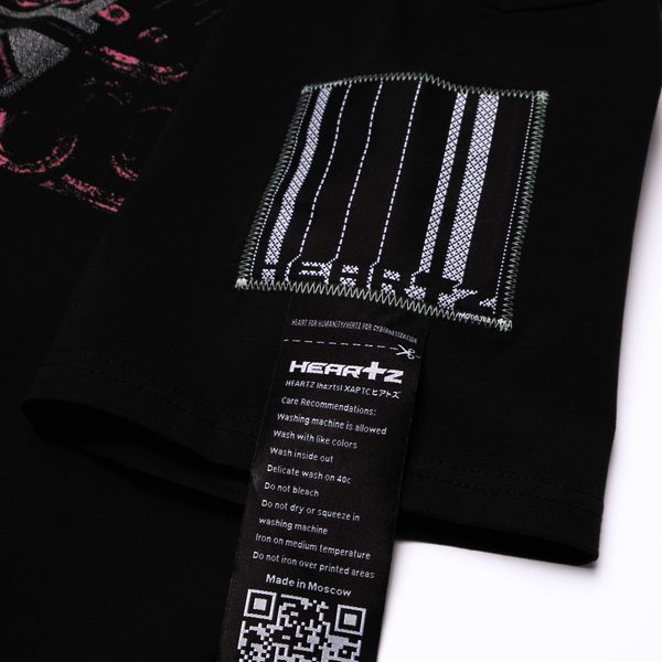 Футболка Christine Silver-Printed черная - фото 7