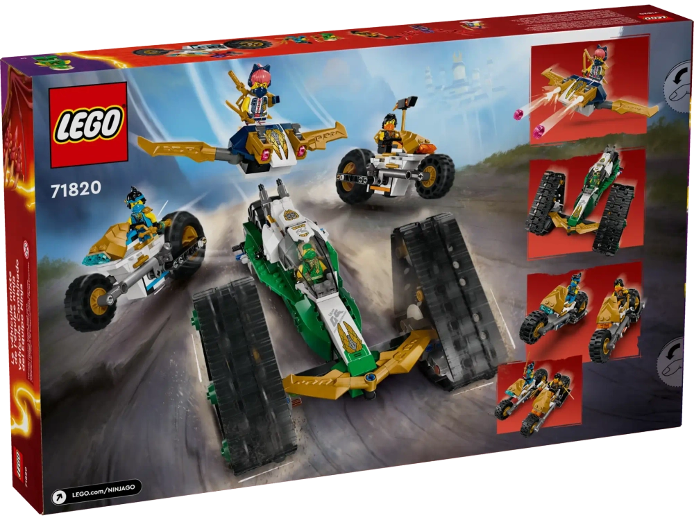 Конструктор LEGO Ninjago 71820 Комбо-авто команды Ниндзя