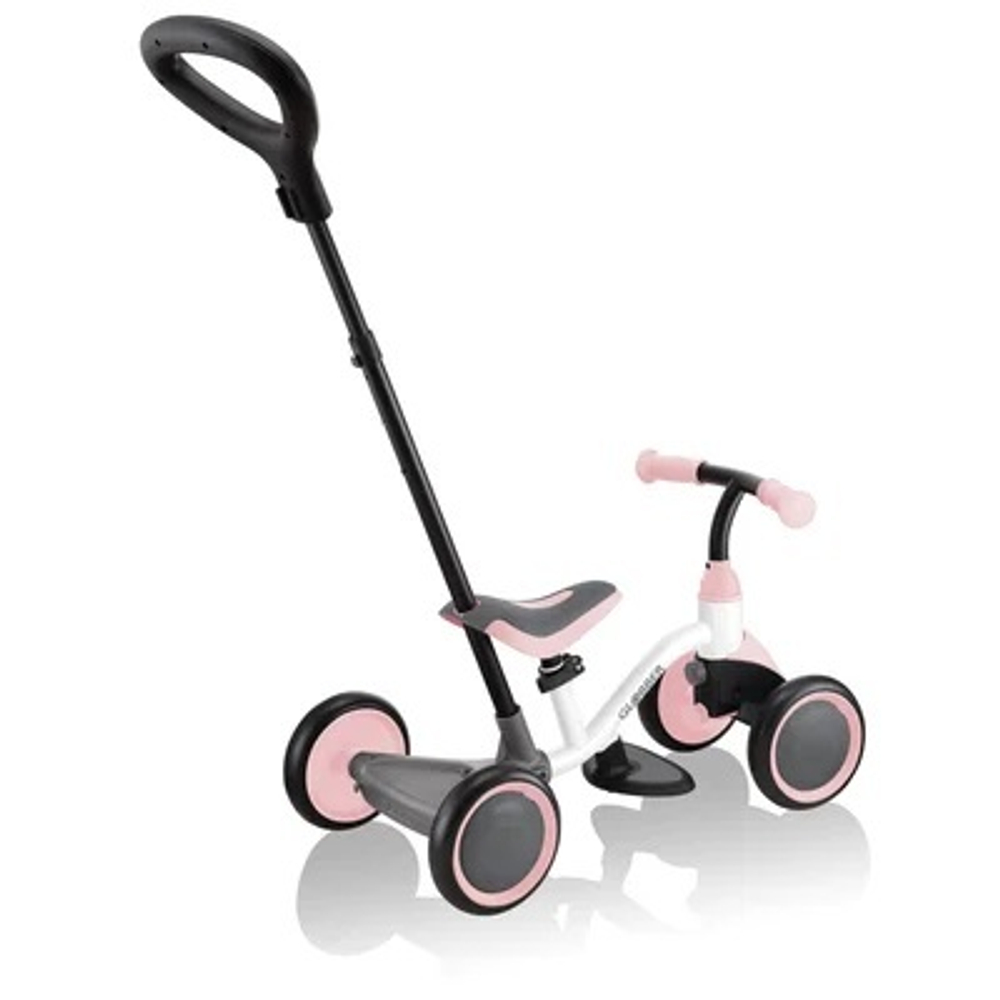 Беговел-каталка Globber Learning Bike 3 в 1 White-Pastel Pink
