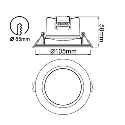 8849 Встраиваемый светильник YUCATAN