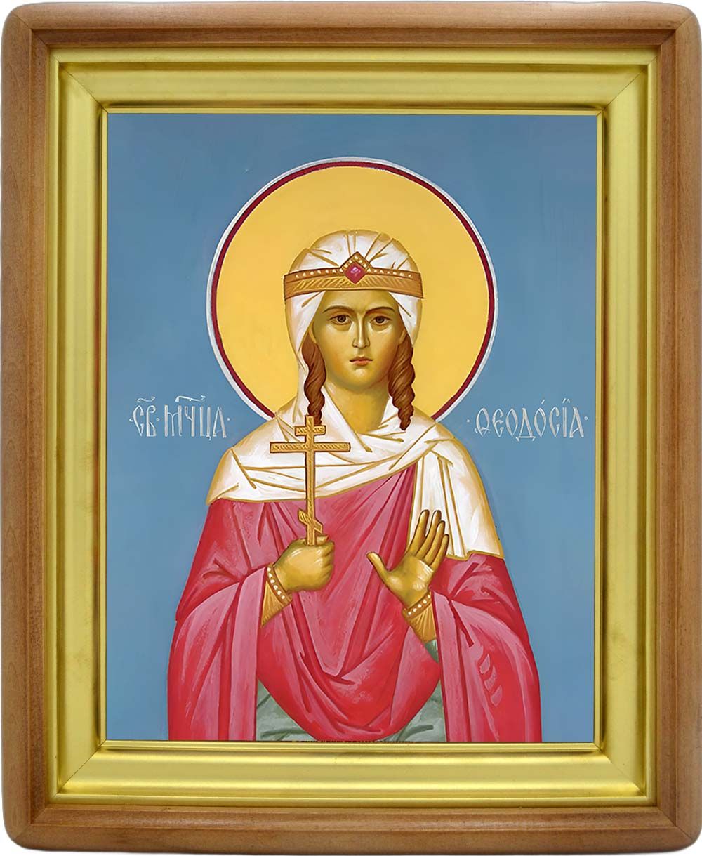 Феодосия (Феодора) Амисийская (Понтийская) святая мученица. Икона на холсте.