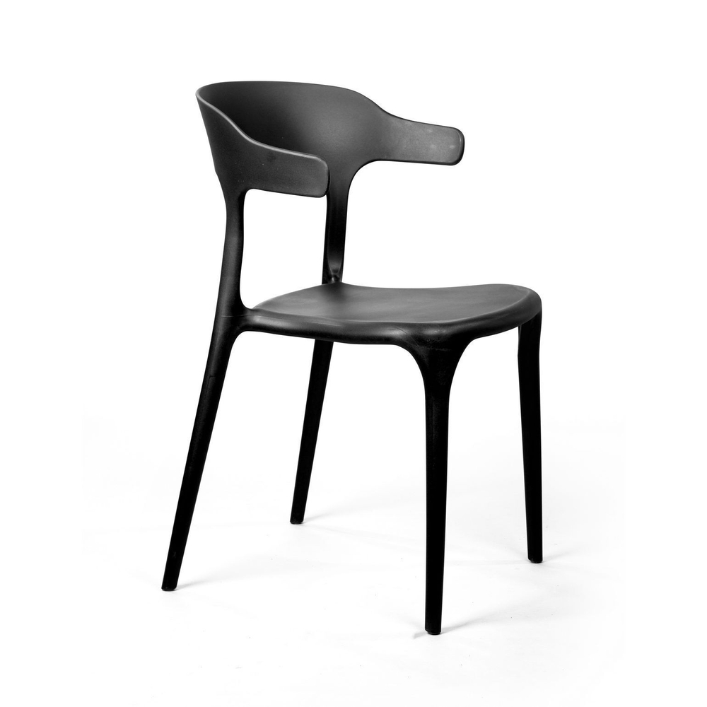 Стул Leo, первичный пластик черный
