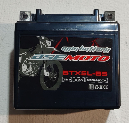 АКБ BTX-BS 12v 5Ah мотоцикл Эндуро BSE Z1