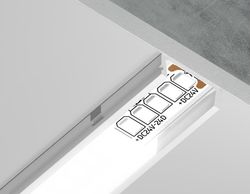 Ambrella Алюминиевый профиль накладной 15.5*6 для светодиодной ленты до 11мм Alum Profile GP1700WH