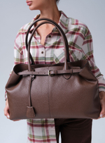 Кожаная сумка Daniela DBR 31375 коричневый какао