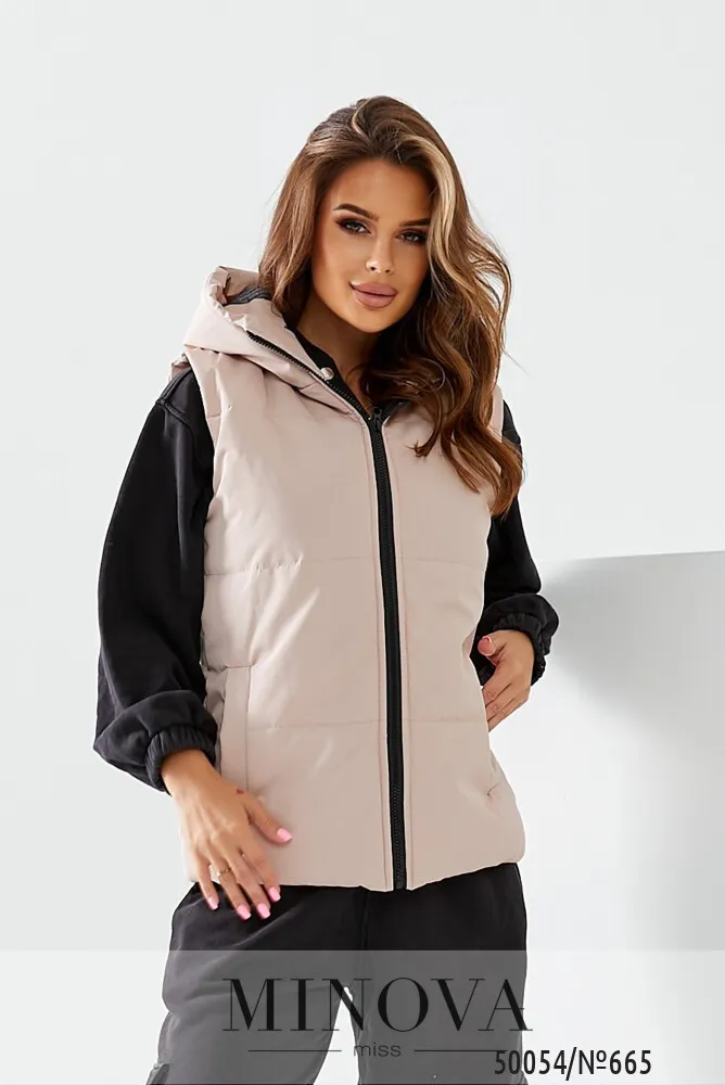 Жилет 665-бежевый Minova
